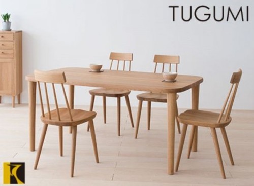 送料無料　TUGUMI テーブルVZ334NX 165cm幅　国産家具　飛騨高山　食堂テーブル