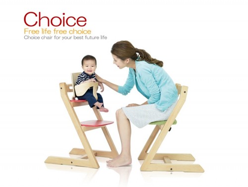 HOPPL　Choice Kids 「チョイス　キッズ」　子供椅子　ストッケトリップトラップ風 ベビーチェア 赤ちゃん椅子 ダイニング子供椅子 子ども椅子 グローアップ